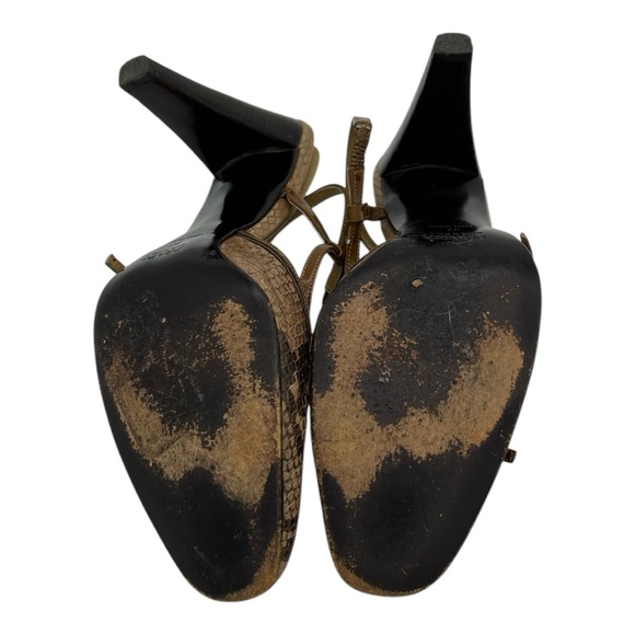 ❌SOLD Prada Leather Heels Size IT37 Snakeprint - Picture 6 of 6